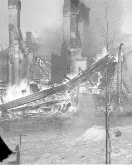 Pommituksen tuhoja Tampereella, Sotamuseo