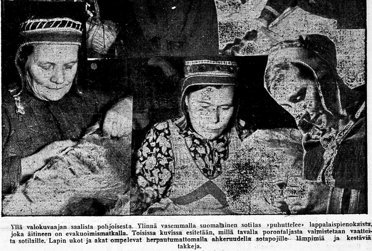 Lappalaiset tekevät vaatteita, Ilkka-lehti, Kansalliskirjaston digitaaliset aineistot